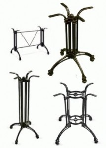 outdoor restaurant table bases