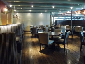 wood restaurant tables