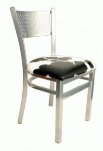 metal restaurant chair