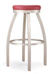 silver restaurant barstool