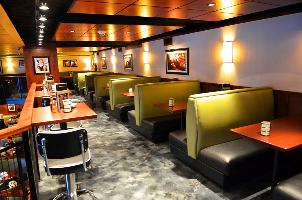 Restaurant booth seating, Dining booth, Restaurant interior design