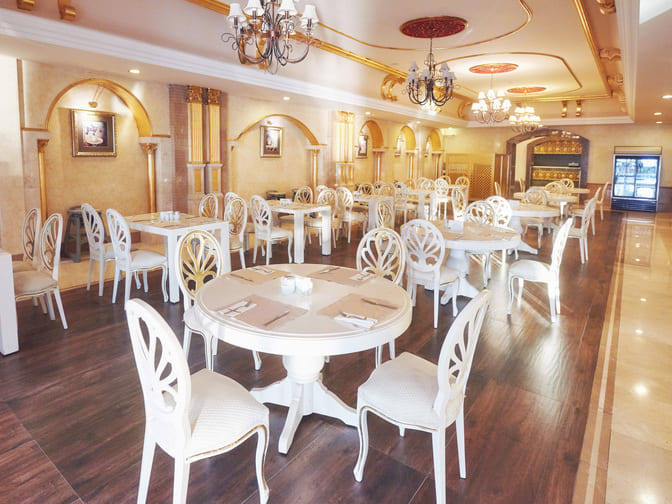A picture of restaurant furniture and décor design