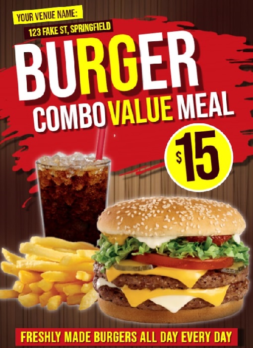 Combo Meal Poster
