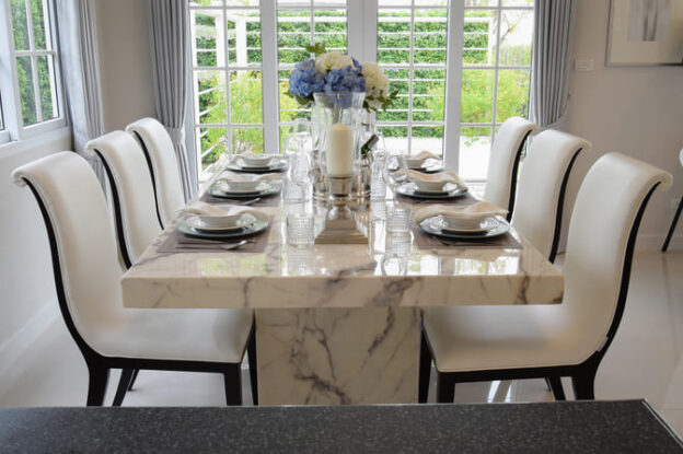 Granite Tables in a Restaurant