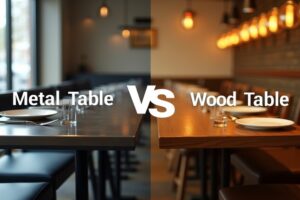 Metal Restaurant Table Vs Wood Restaurant Table