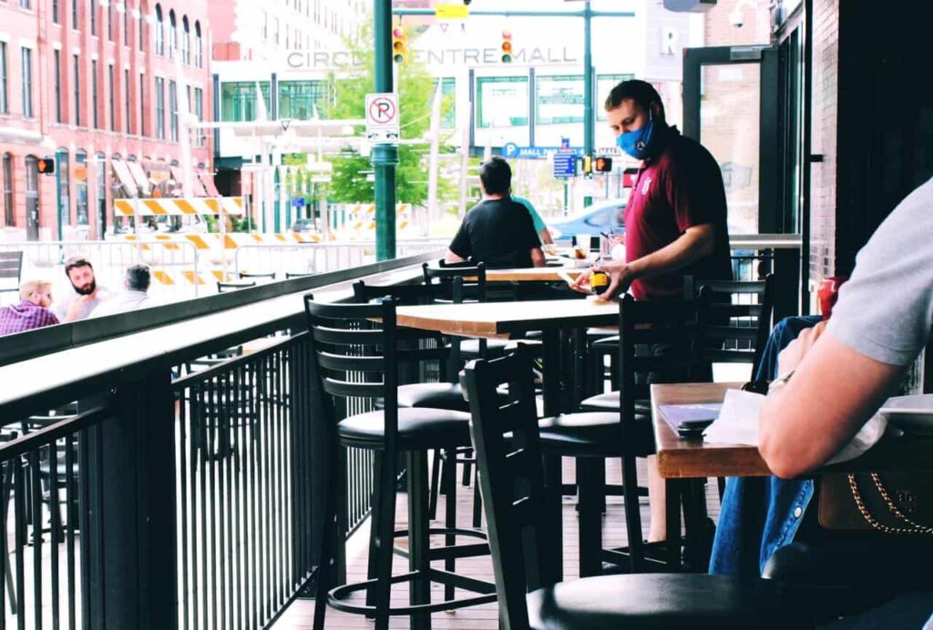 outdoor seating in hotels