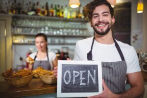 Two successful restaurant owner