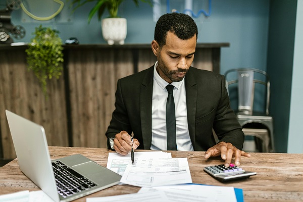 Man Understanding Basic Business Accounting