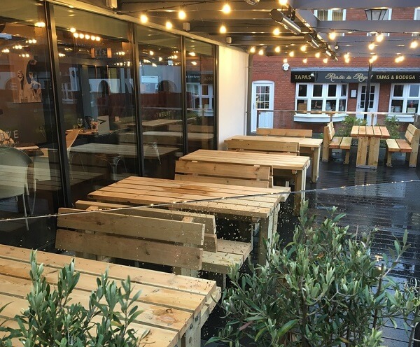 wood outdoor tables