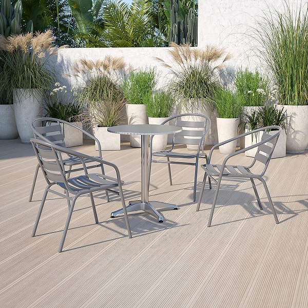 metal chairs