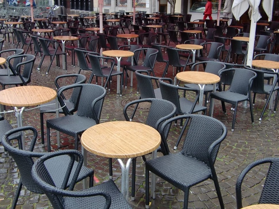 wholesale restaurant terrace furniture rope chairs