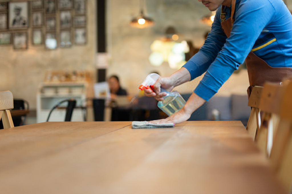 take care of restaurant furniture