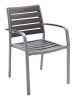 AL-5700A - Outdoor Arm Chair - Gray Frame/Gray Faux Teak