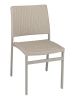 AL-5725S Outdoor Restaurant Chair - Gray Seat/Back - Gray Frame