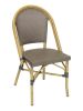 Bistro-S Outdoor Chair - Bamboo Frame with Black Coffee Seat & Back