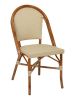 Bistro-S Outdoor Chair - Dark Bamboo Frame with Light Basket Seat & Back