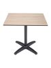 Element Outdoor Table Top - Sawcut Oak - shown with base