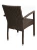 WIC-01 Outdoor Arm Chair - Indo Coffee - Rear View 