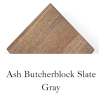 Ash Butcherblock Slate Gray