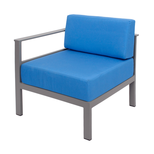Belmar Outdoor Right Arm Sofa - Soft Gray