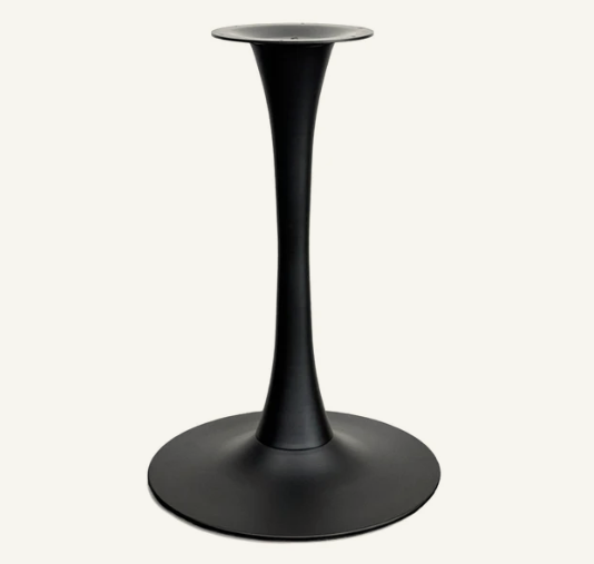 Trumpet Round Base Black Steel - 20" Round