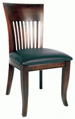 537 Wood Frame Chair - Walnut Finish