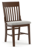 Americana Wood Frame Side Chair - Upholstered Seat