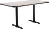 Rectangle Cafe Table - Dining Height - Fusion Maple