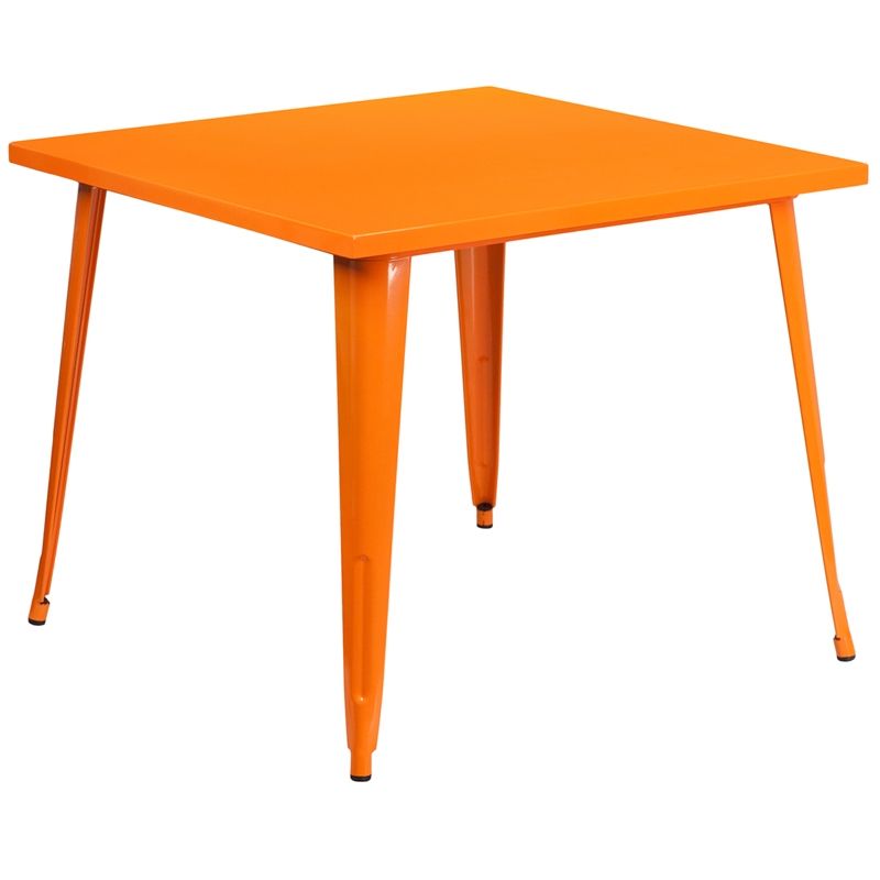 Square Metal Restaurant Cafe Table | 36 Inch | Call Today