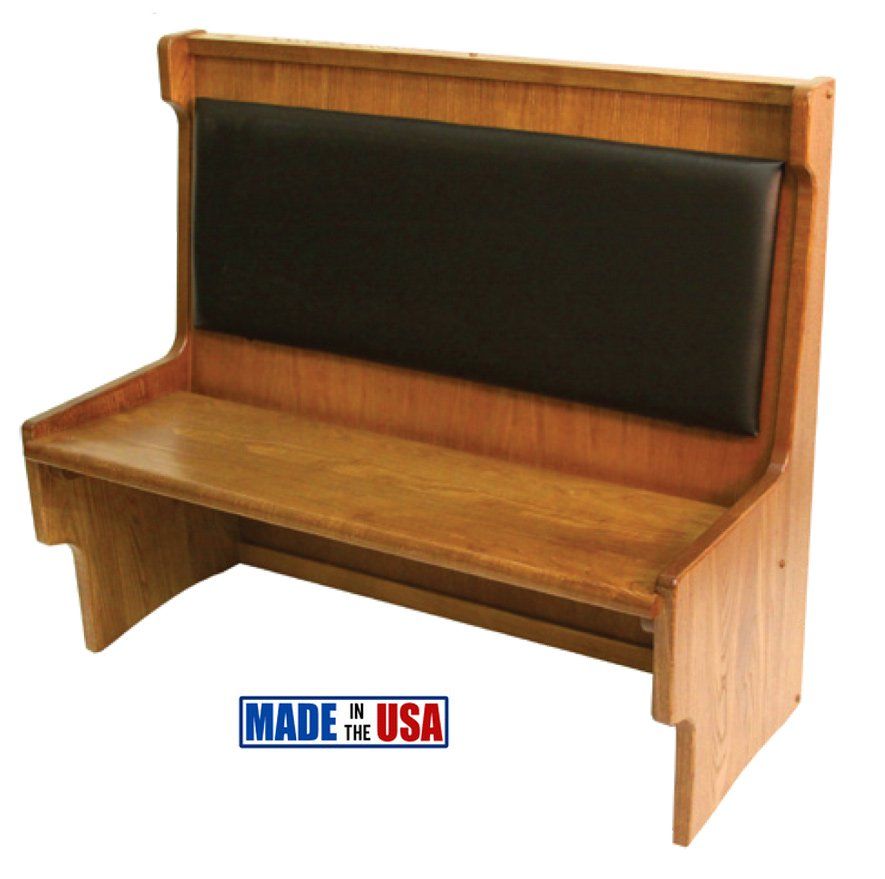 Wood Laminate Horizontal Channel Back / Restaurant Booth