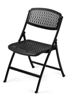 One Series Folding Chair - Black Frame/Black Seat