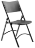 BT602 Folding Chair - Black Plastic Seat/Black Frame