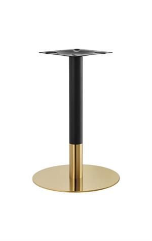 Gold and Black Finish Stainless Steel Base - 20" Round, Dining Height