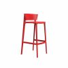 Africa Outdoor Resin Barstool - Red
