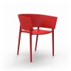 Africa Resin Outdoor Arm Chair - Red