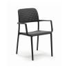 Bora Resin Outdoor Arm Chair - Antracite