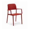 Bora Resin Outdoor Arm Chair - Rosso