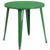 30" Round Metal Table - Green