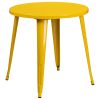 30" Round Metal Table - Yellow