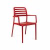 Costa Resin Arm Chair - Rosso