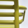 Doga Resin Outdoor Arm Chair - Pera - Rear Closeup View