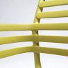 Doga Resin Outdoor Arm Chair - Pera - Side Closeup View
