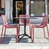 Doga Resin Outdoor Side Chairs - Marsala