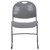 Hercules RUT-188 Stack Chair - Gray - Front View