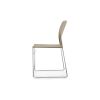 Hoopz Stack Chair - Silver Metal Frame/Balanced Beige Seat