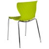 Lowell Plastic Stackable Chair - Citrus Green - Rear View