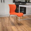 Lowell Plastic Stackable Chair - Orange