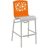 Tempo Barstool - Orange with White Seat