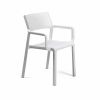 Trill Resin Outdoor Arm Chair - Bianco