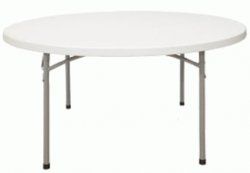 Blow Mold Folding Table - Round